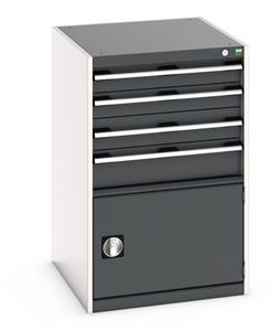 Cabinet consists of 2 x 100mm, 1 x 125mm, 1 x 150mm high drawers and 1 x 400mm high door 100% extension drawer with internal dimensions of 525mm wide x... Bott Cubio Tool Storage Drawer Units 650 mm wide 750 deep